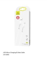 Usams US-SJ365 Micro USB Beyaz Şarj & Data Kablosu