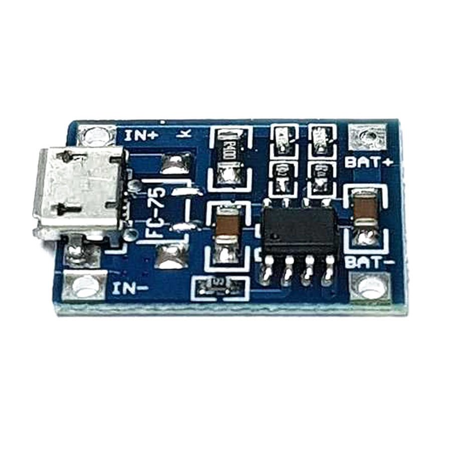 TP4056 1A Lipo - Li Ion Pil Şarj Devresi Micro USB Girişli - 1S Lipo Pil Uyumlu