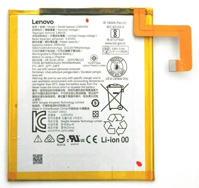 Lenovo Tab M10 FHD Plus TB-X606 İçin Tablet Bataryası