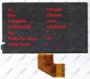 Concord Flyfix EF7 | C727 İçin 7 İnç HD Lcd Panel