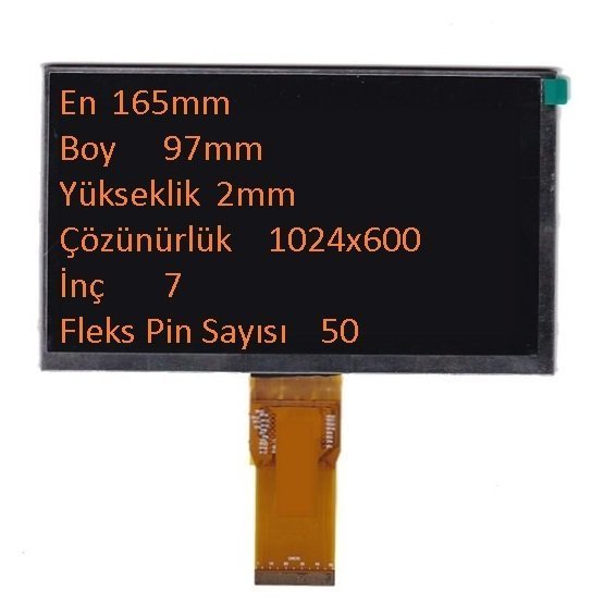 E-Boda Izzycomm Z700 İçin 7 İnç HD LCD Panel