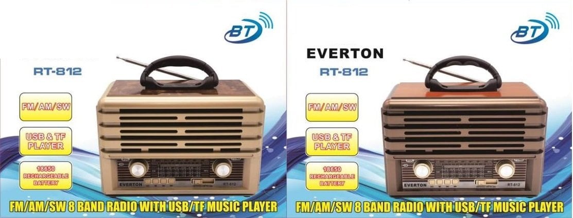 Everton RT-812 Usb Kart Girişli Şarjlı Bluetoothlu Radyo