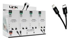 Linktech K568 Strong USB-C / Lightning 30cm Şarj Kablosu