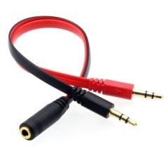 RXY-4611 Tek Girişli Kulaklığı Mikrofon ve Ses Çeviren Kablo