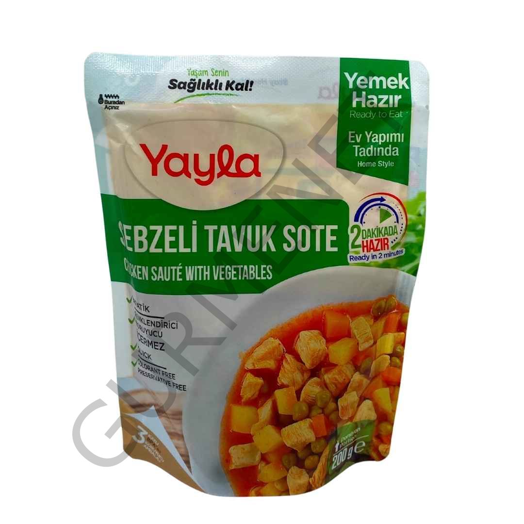 Yayla Hazır Yemek Sebzeli Tavuk Sote 200 Gr.