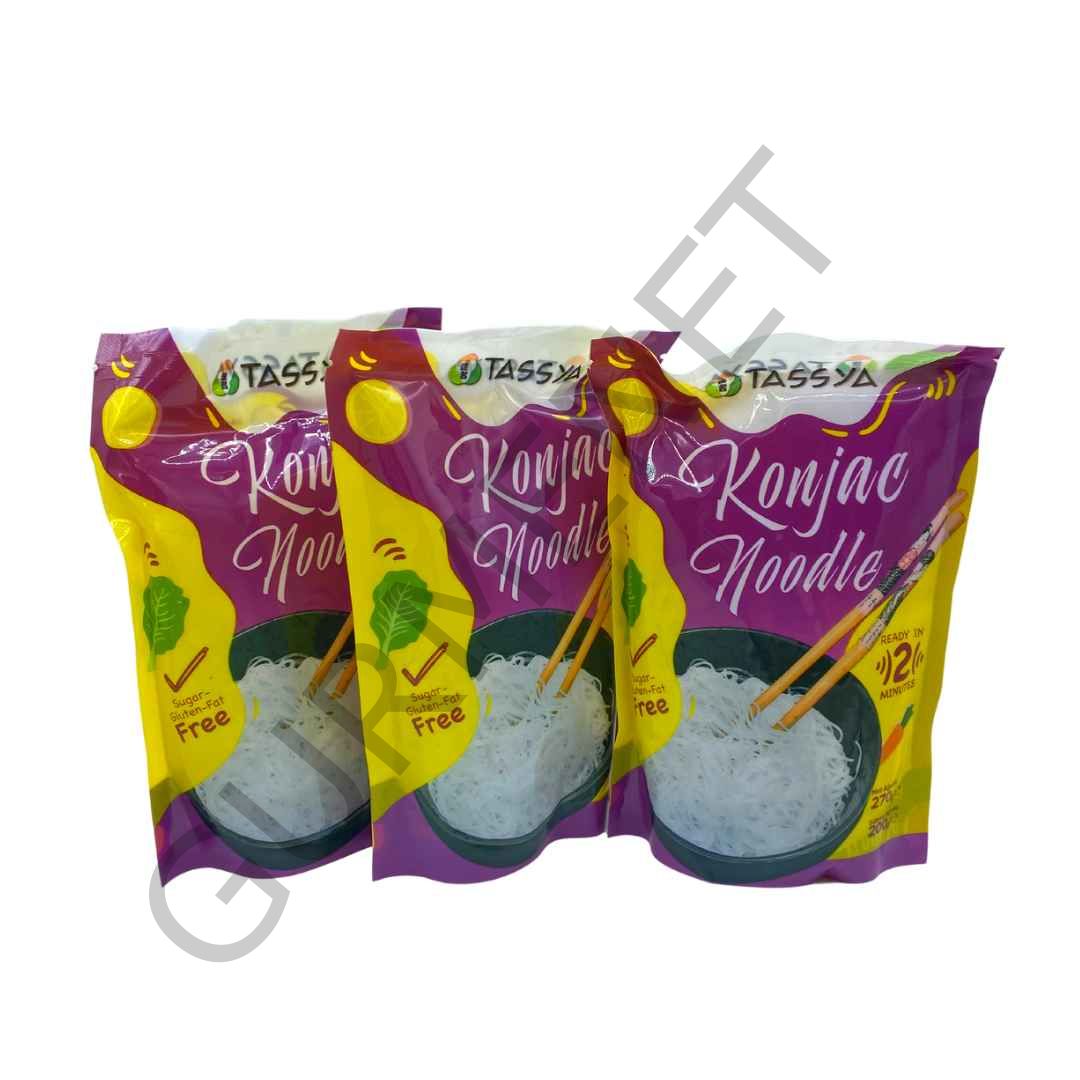 Tassya Shirataki Noodle 270 Gr. X 3 Adet