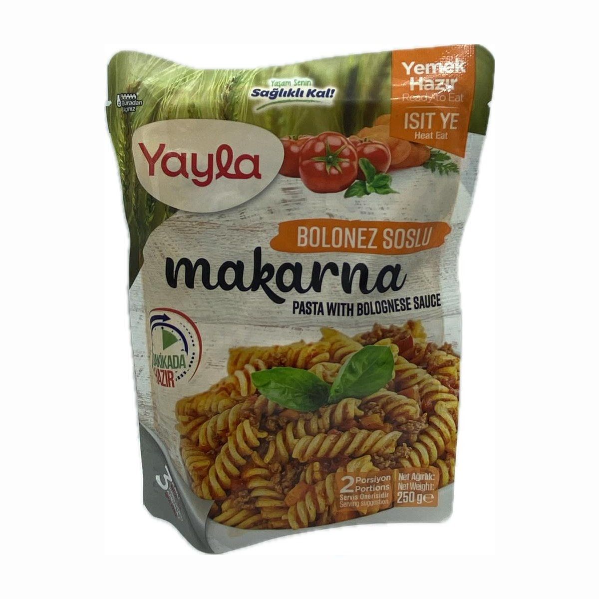 Yayla Hazır Yemek Bolonez Soslu Makarna 250 Gr.