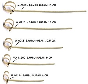 Gaishi M0111 Bambu Kürdan Ruban 6 cm 200 adet
