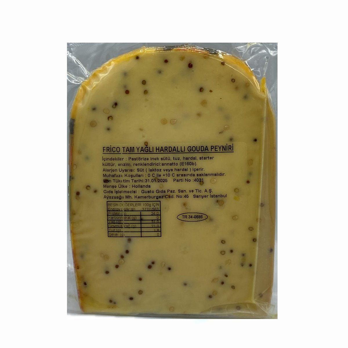 Frico Gouda Peyniri Hardallı Ortalama 150 Gr