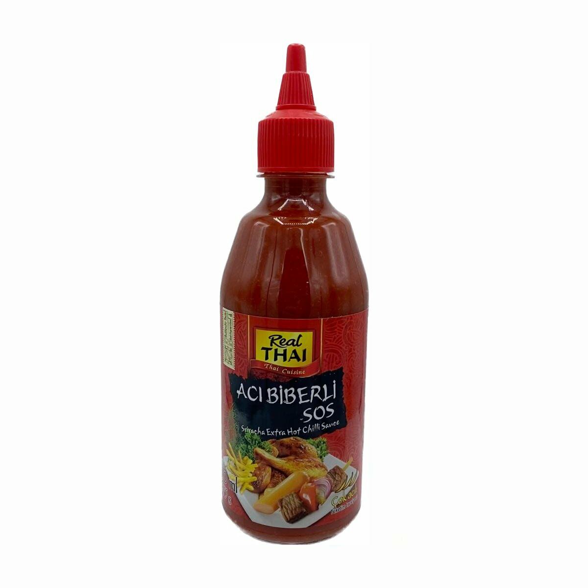 Real Thai Sriracha Extra Hot Chili Sauce Acı Biberli Sos 430 Ml
