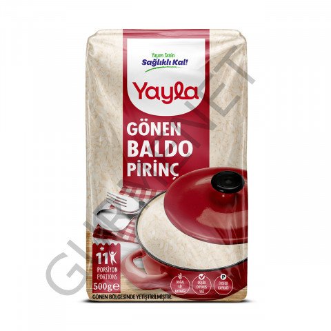 Yayla Bakliyat Gönen Baldo Pirinç (29-30 Gr) 500 Gr.