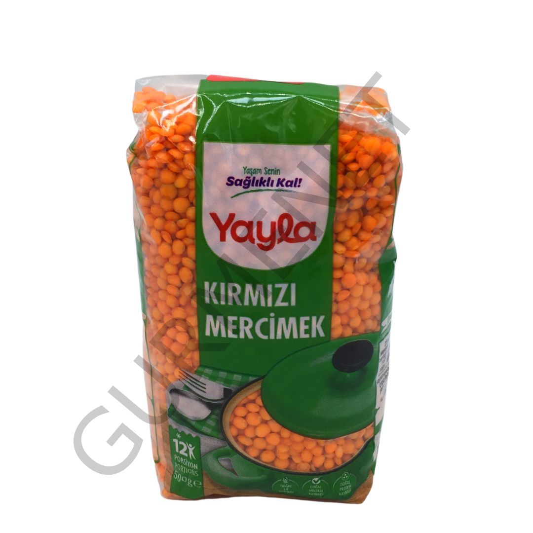 Yayla Bakliyat Kırmızı Mercimek Yaprak 500 Gr.