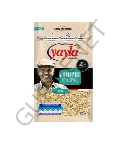 Yayla Gurme Kepekli Pirinç 500 Gr.