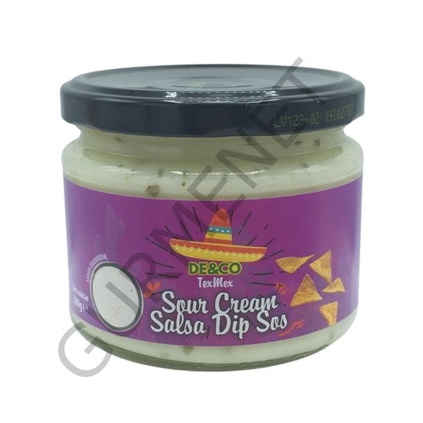 De&Co Sour Cream Salsa Dip Sauce Ekşi Krema Dip Sos 300 Gr.