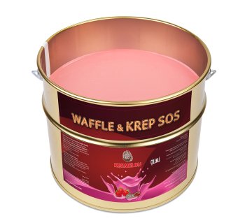Çilekli Waffle Sosu - 10kg