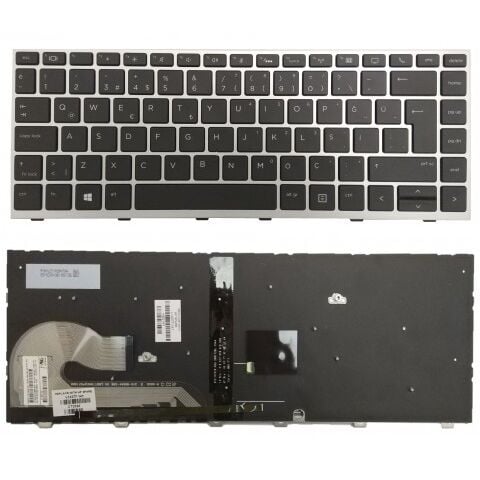 Hp EliteBook 840 G6 Uyumlu Klavye Tuş Takımı Tuş Seti Led Işıklı Siyah Türkçe