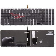 Hp EliteBook 850 G3 Klavye Tuş Takımı Tuş Seti Led Işıklı Gri Türkçe