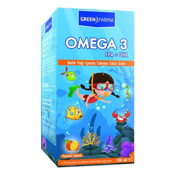 Green Farma Omega 3 Balik Yağı Şurup 150 ml