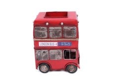 Dekoratif Metal Araba Londra Şehir Otobüsü Kalemlik 1010E-2060