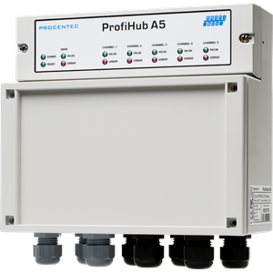 ProfiHub A5, PROFIBUS TEKRARLAYICI, SPUR LINE, 110V/230V GÜÇ ÜNİTESİ İLE