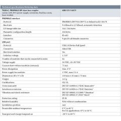 TB20-C, Bus Coupler PROFIBUS-DP Slave