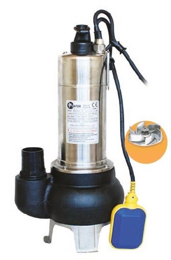 WATER SOUND WQD20-8-1.1F -1.5 HP-220V- PASLANMAZ ÇELİK GÖVDELİ PİS SU DALGIÇ POMPASI