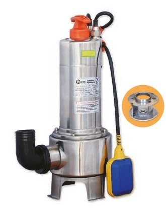 WATER SOUND WQD20-10-1.1GF -1.5 HP-220V- PASLANMAZ ÇELİK GÖVDELİ PİS SU DALGIÇ POMPASI