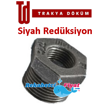 Trakya Döküm 1 1/2'' x 1 1/4'' Siyah Redüksiyon (Haymak)