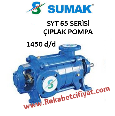 SUMAK SYT 65/3 7,5HP Yatay Milli Kademeli Çıplak Pompa