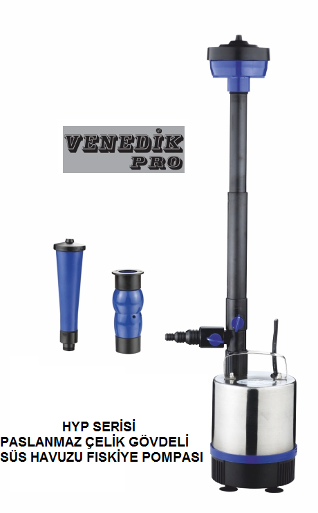 Venedik Pro HYP50-075B 75W 220V Paslanmaz Çelik Gövdeli Süs Havuzu Fıskiye Pompası