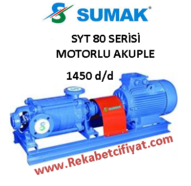 SUMAK SYT 80/4 25HP 380V Yatay Milli Kademeli Pompa + Motor