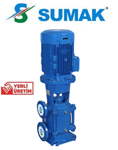 Sumak SHT40/4 20hp 380v Düşey Milli Kademeli Pompa