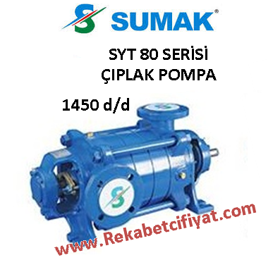 SUMAK SYT 80/6 40HP Yatay Milli Kademeli Çıplak Pompa