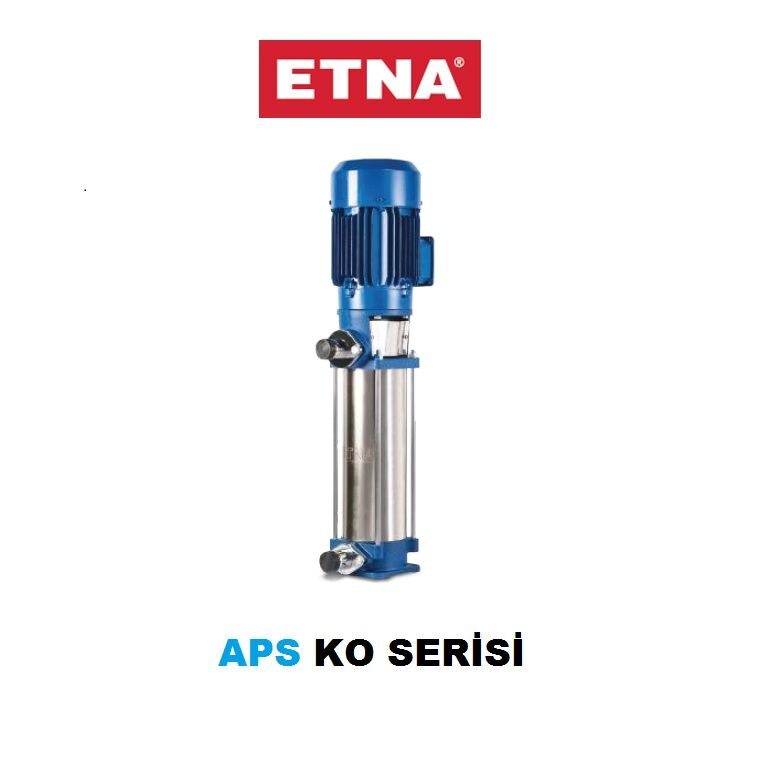 Etna APS KO 25/10-110 15Hp 380V Döküm Gövdeli Noril Fanlı Dik Milli Çok Kademeli Kompakt Yapılı Verimli Santrifüj Pompa - (2900 d/dk)