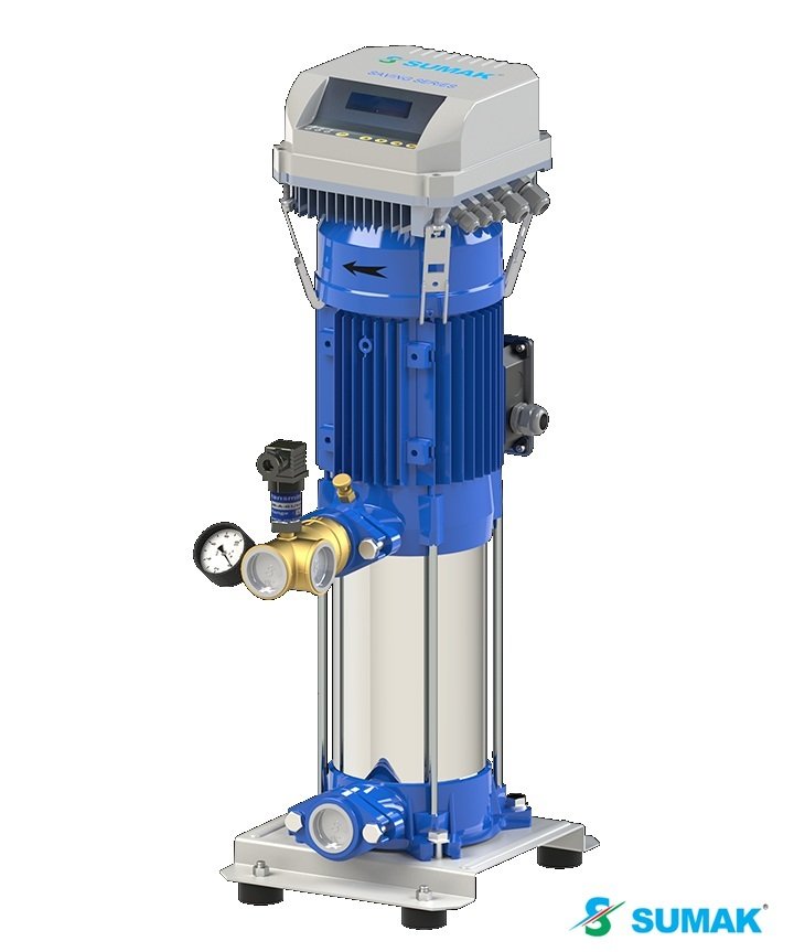 Sumak SHT 8A 400/10 FK 1X3 kW 380V Tek Pompalı Düşey Milli Kademeli Frekans Kontrollü Hidrofor
