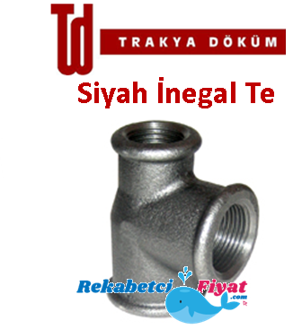 Trakya Döküm 1/2'' x 3/4'' x 1/2'' Siyah İnegal Te (Haymak)