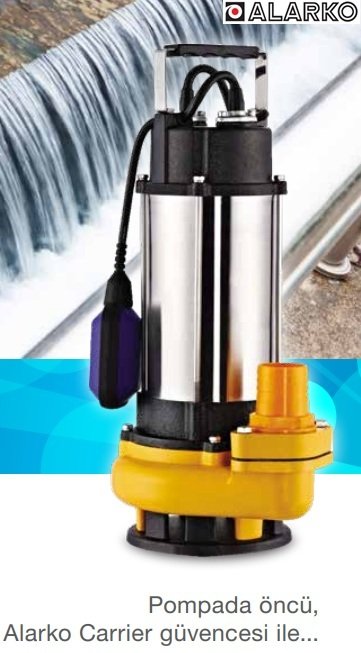 ALARKO WSD 10-8 0.5Hp 220v Açık Falı Döküm Gövdeli Pis Su Dalgıç Pompa
