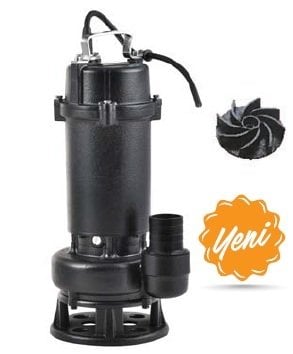 WATER SOUND 50U21.5SB - 2 HP 220V- DÖKÜM GÖVDELİ PARÇALAYICILI ATIK SU POMPASI
