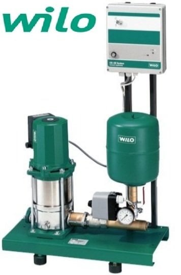 Wilo COE1-MVIS208 380V 1.5 HP Tek Pompalı Kademeli Sessiz Komple Paslanmaz Paket Hidrofor