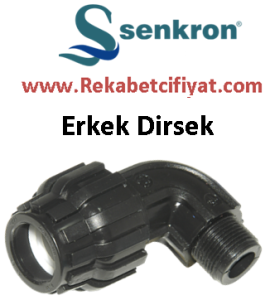 SENKRON 20x3/4'' Kaplin Erkek Dirsek (Dıştan Dişli Dirsek)