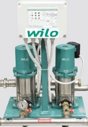 Wilo COE2-MVIS206 380V 2x1.5 Hp İki Pompalı Kademeli Sessiz Komple Paslanmaz Paket Hidrofor
