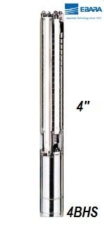 Ebara 4BHS4 10/7 1Hp 380V 4'' Komple Paslanmaz Derinkuyu Dalgıç Pompa (Motor+Pompa)