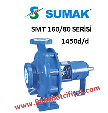 SUMAK SMT 160/80 2HP Salyangoz Tip 1450d/d Çıplak Pompa