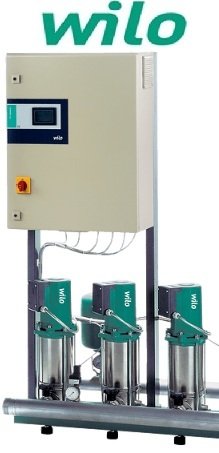 Wilo COE3-MVIS404 380V 3x1.5 Hp Üç Pompalı Kademeli Sessiz Komple Paslanmaz Paket Hidrofor
