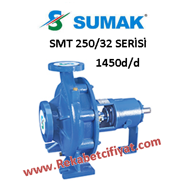 SUMAK SMT 250/32 3HP Salyangoz Tip 1450d/d Çıplak Pompa