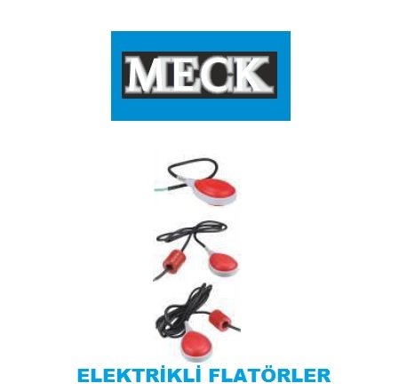 MECK FLAT-50CM-B 50 cm 25A. Sviçli 2.5-3 Hp İçin Elektrikli Kauçuk Kablolu Seviye Flatörü