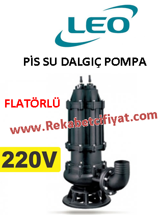 LEO 65WQD 15-15-1.5 2HP 220V 2'' Çıkışlı Pis Su Foseptik Dalgıç Pompa