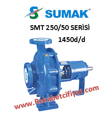 SUMAK SMT 250/50 3HP Salyangoz Tip 1450d/d Çıplak Pompa