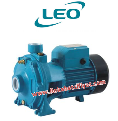 LEO 2XCm160/160 2HP 220V Çift Fanlı Kademeli Pompa