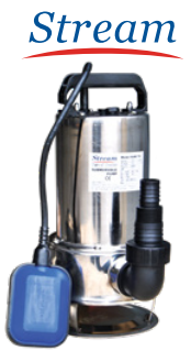 Stream SGW-750 1hp 220v Paslanmaz Gövdeli Pis Su Dalgıç Pompa